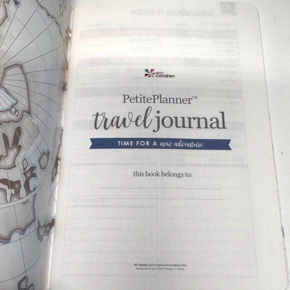 NEW Erin Condren Travel Journal Petite Planner 5.7" x 8.25" You Are On Your Way - Picture 3 of 7